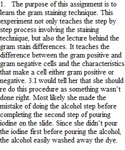 OL Gram Staining